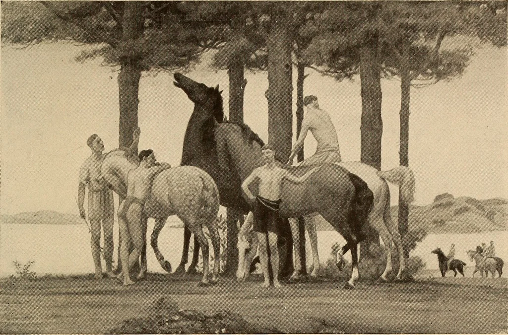 An illustration from American pictures and their painters, 1917, leaf 428