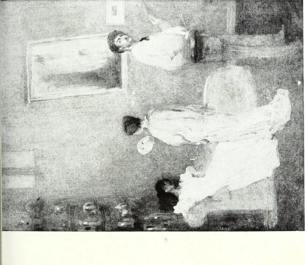 An illustration from American pictures and their painters, 1921, leaf 148