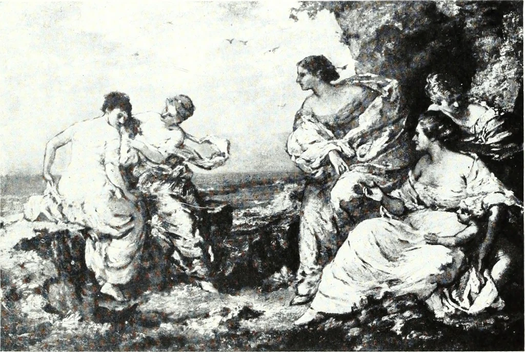 An illustration from American pictures and their painters, 1921, leaf 354