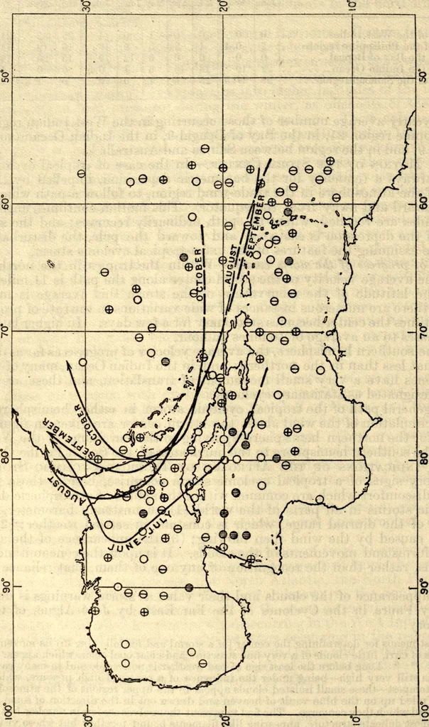 An illustration from American practical navigator: an epitome of navigation and nautical astronomy, 1914, leaf 223