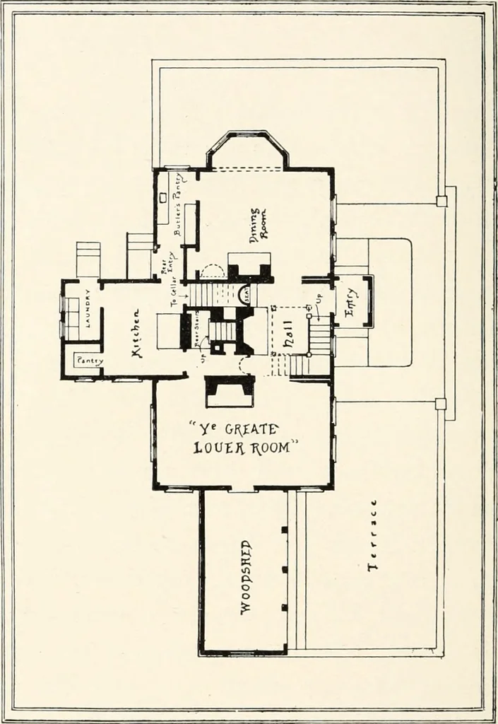An illustration from American renaissance; a review of domestic architecture, 1904, leaf 107