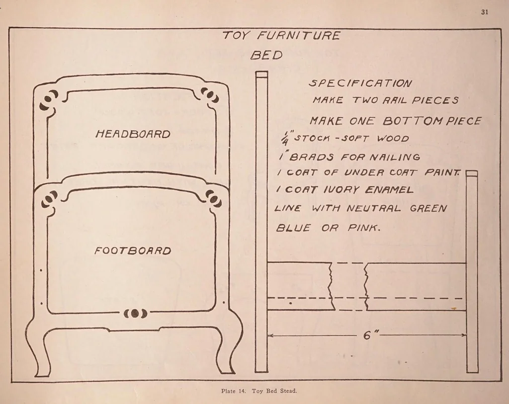 An illustration from American school toys and useful novelties in wood,, 1920, leaf 35