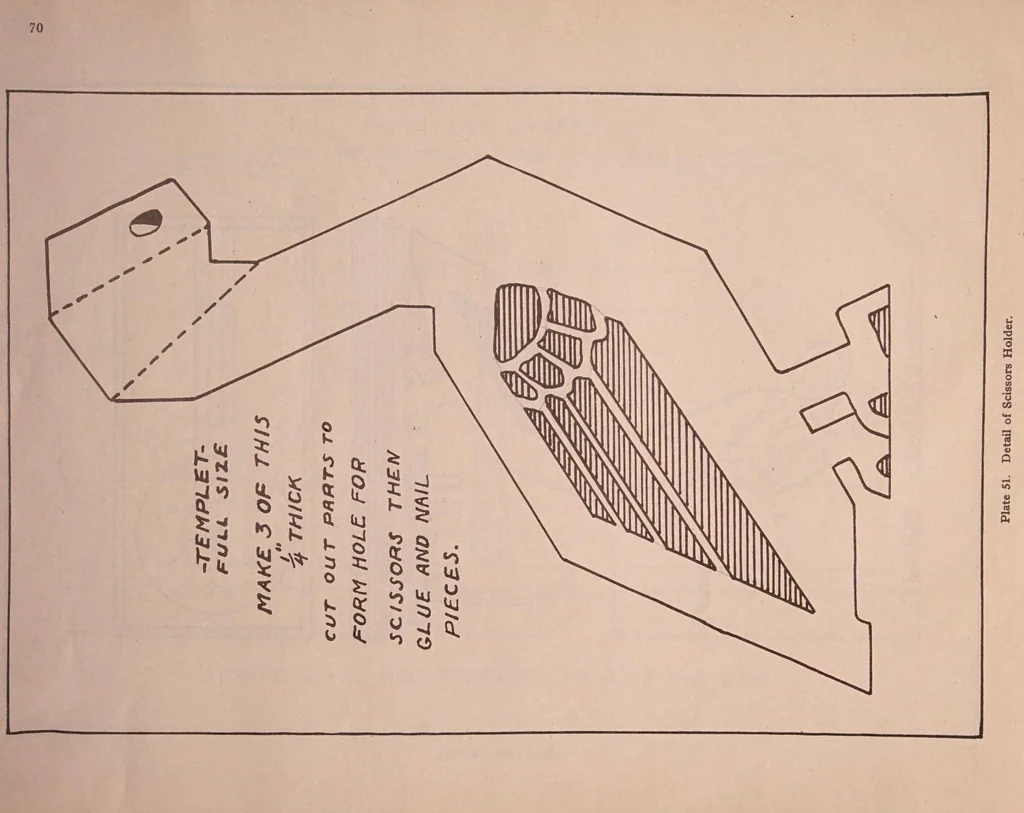 An illustration from American school toys and useful novelties in wood,, 1920, leaf 74