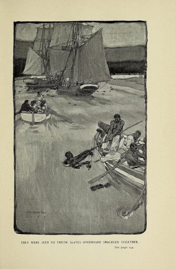 An illustration from The American slave-trade : an account of its origin, growth and suppression, 1900, leaf 217