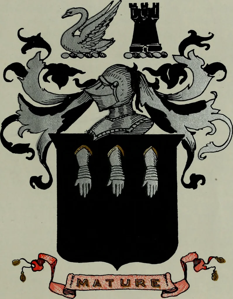 An illustration from Americans of gentle birth and their ancestors : a genealogical encyclopedia ... embracing many authenticated lineages and biographical sketches of the founders of the colonies and their descendants found in all parts of the United States, 1903, leaf 254