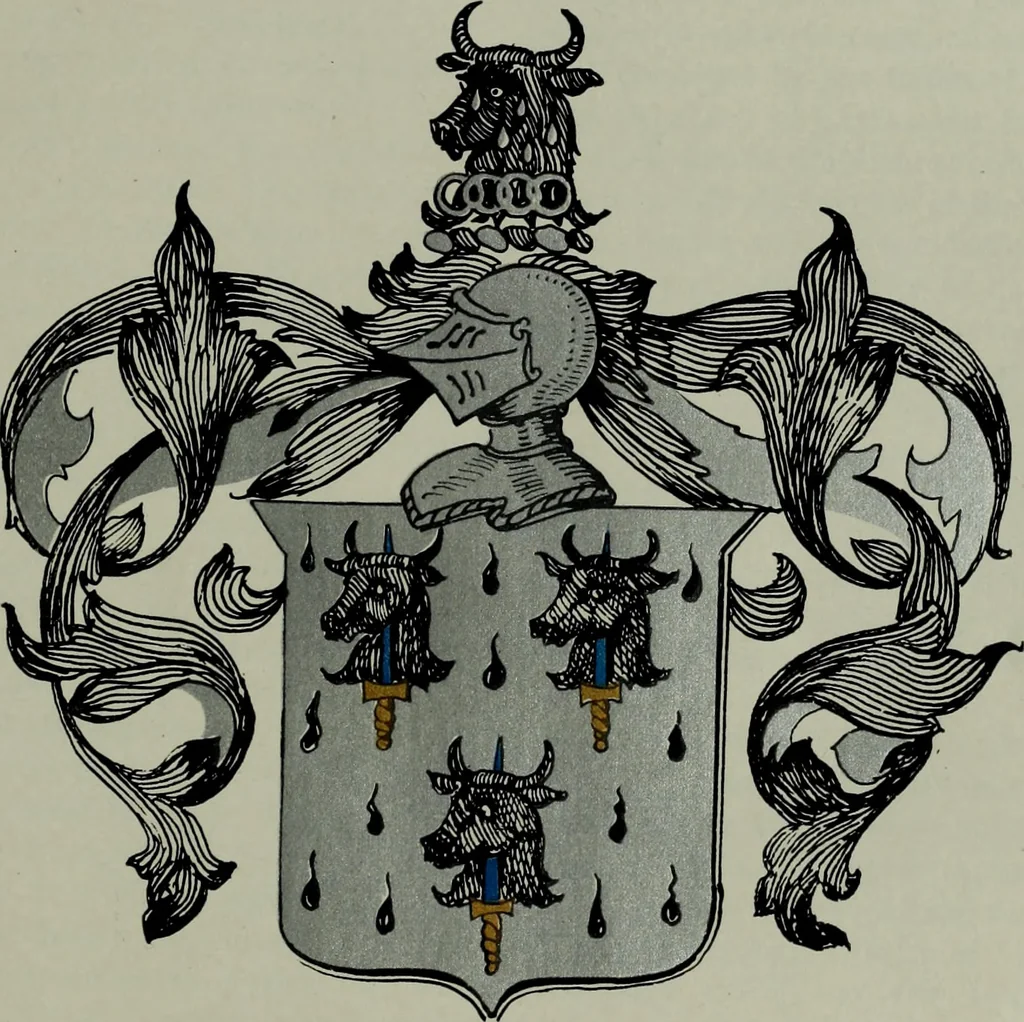 An illustration from Americans of gentle birth and their ancestors : a genealogical encyclopedia ... embracing many authenticated lineages and biographical sketches of the founders of the colonies and their descendants found in all parts of the United States, 1903, leaf 266