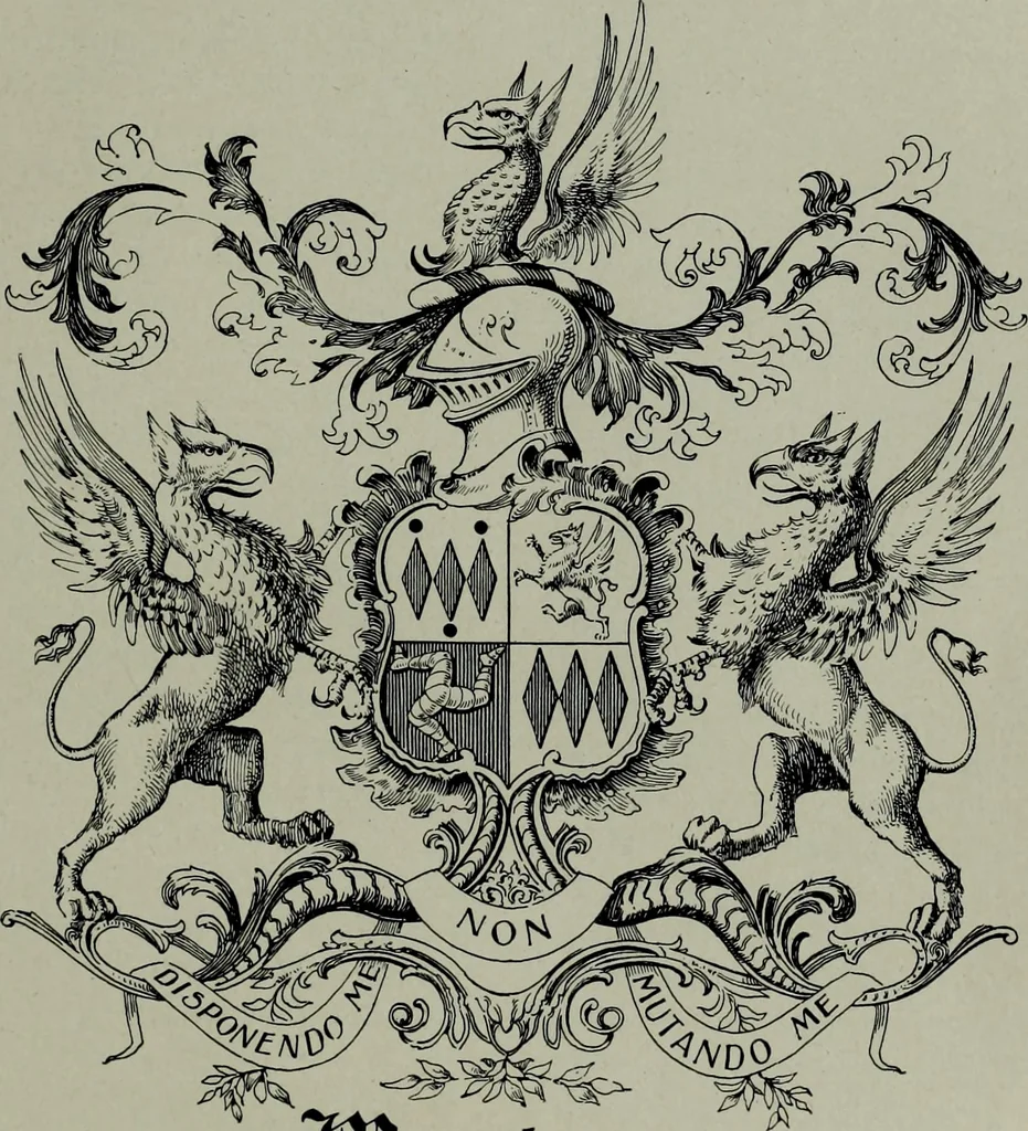 An illustration from Americans of gentle birth and their ancestors : a genealogical encyclopedia ... embracing many authenticated lineages and biographical sketches of the founders of the colonies and their descendants found in all parts of the United States, 1903, leaf 332