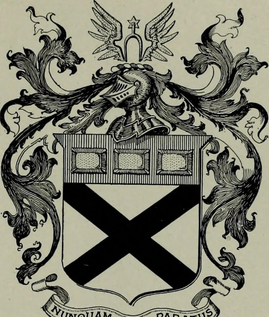 An illustration from Americans of gentle birth and their ancestors : a genealogical encyclopedia ... embracing many authenticated lineages and biographical sketches of the founders of the colonies and their descendants found in all parts of the United States, 1903, leaf 396