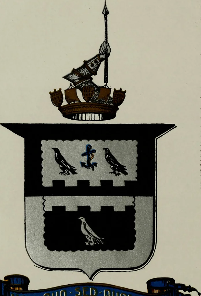 An illustration from Americans of gentle birth and their ancestors : a genealogical encyclopedia ... embracing many authenticated lineages and biographical sketches of the founders of the colonies and their descendants found in all parts of the United States, 1903, leaf 451
