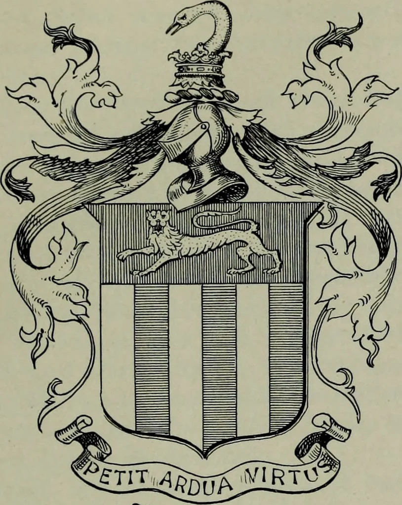 An illustration from Americans of gentle birth and their ancestors : a genealogical encyclopedia ... embracing many authenticated lineages and biographical sketches of the founders of the colonies and their descendants found in all parts of the United States, 1903, leaf 64