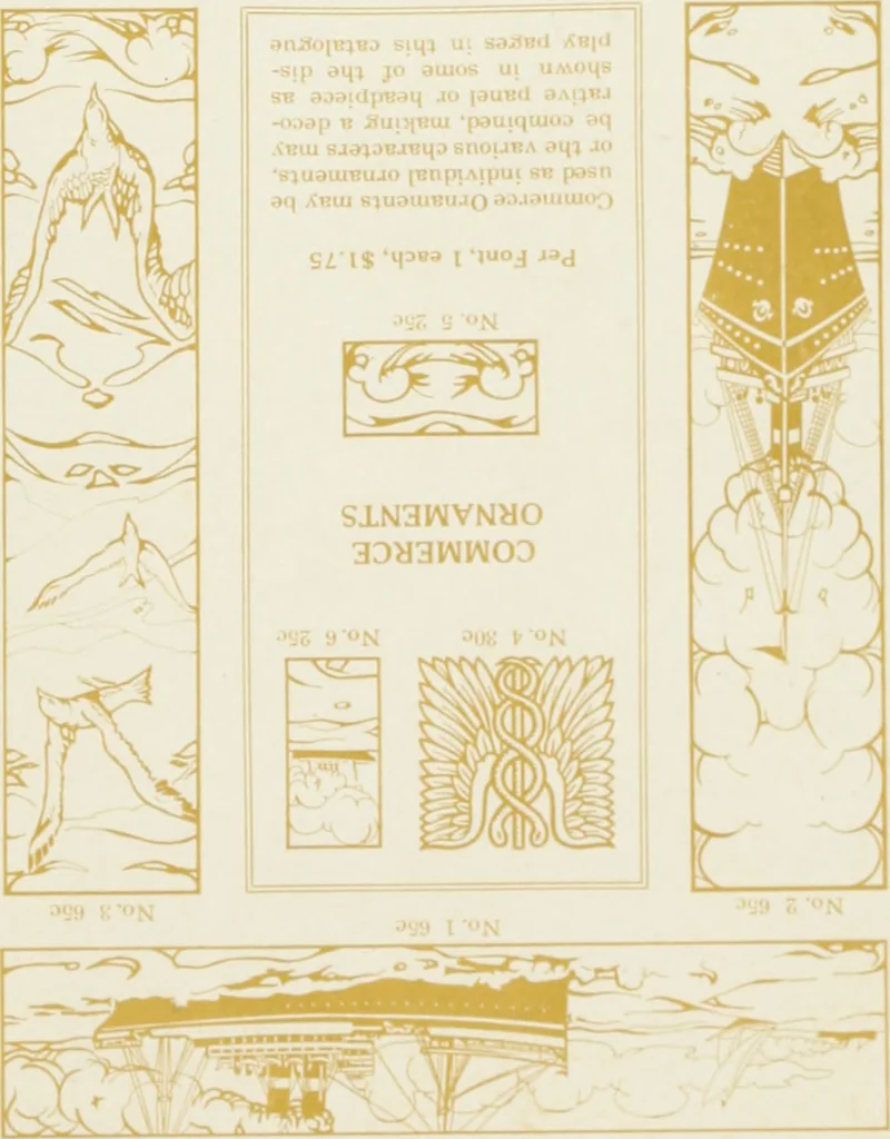 An illustration from American specimen book of type styles : complete catalogue of printing machinery and printing supplies, 1912, 1912, leaf 1014