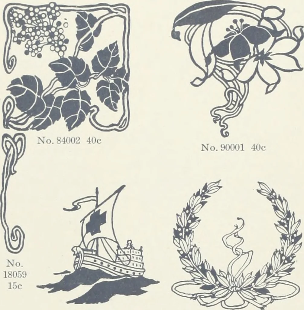 An illustration from American specimen book of type styles : complete catalogue of printing machinery and printing supplies, 1912, 1912, leaf 1017