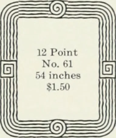 An illustration from American specimen book of type styles : complete catalogue of printing machinery and printing supplies, 1912, 1912, leaf 1038