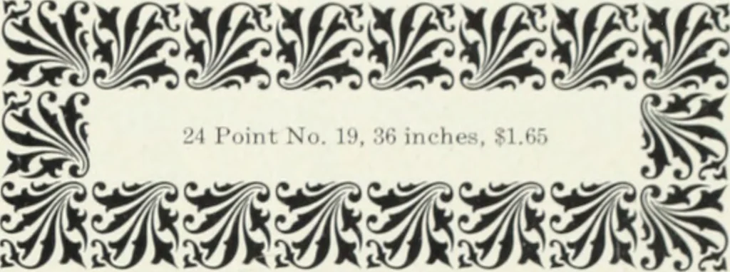 An illustration from American specimen book of type styles : complete catalogue of printing machinery and printing supplies, 1912, 1912, leaf 1044