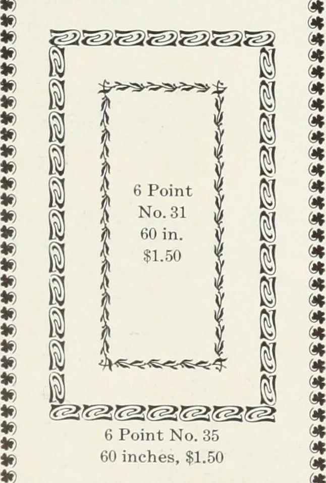 An illustration from American specimen book of type styles : complete catalogue of printing machinery and printing supplies, 1912, 1912, leaf 1045