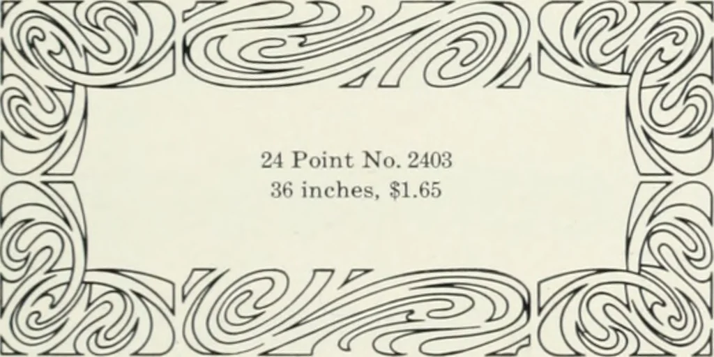 An illustration from American specimen book of type styles : complete catalogue of printing machinery and printing supplies, 1912, 1912, leaf 1048