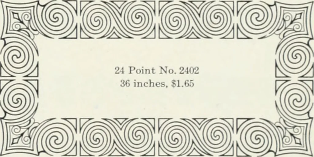 An illustration from American specimen book of type styles : complete catalogue of printing machinery and printing supplies, 1912, 1912, leaf 1048