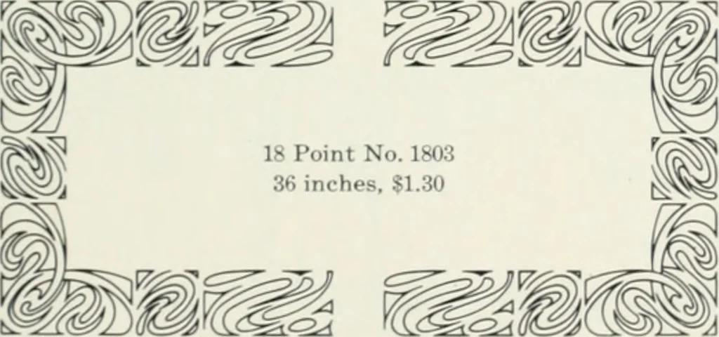An illustration from American specimen book of type styles : complete catalogue of printing machinery and printing supplies, 1912, 1912, leaf 1048