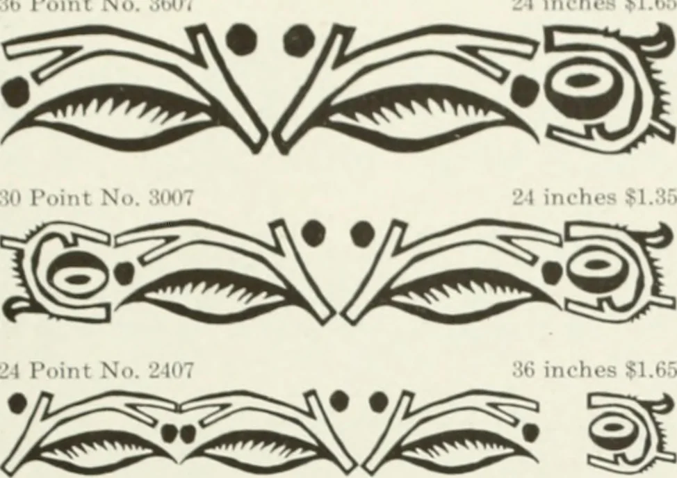 An illustration from American specimen book of type styles : complete catalogue of printing machinery and printing supplies, 1912, 1912, leaf 1052