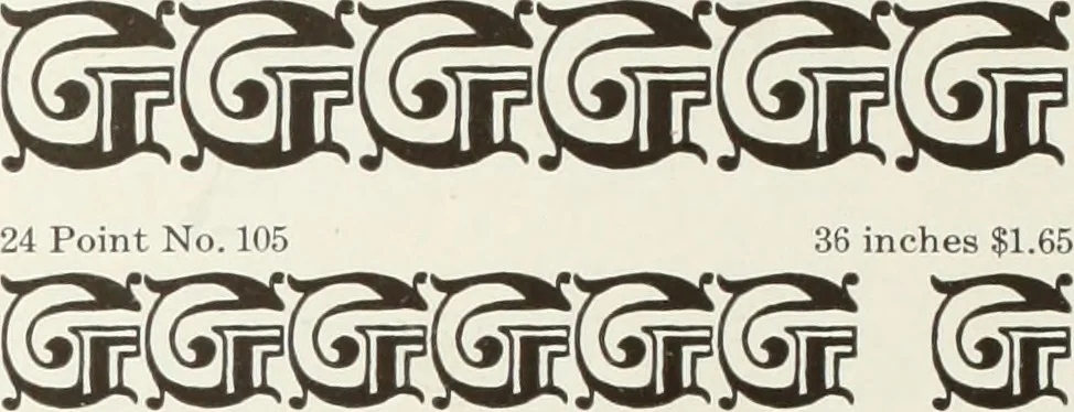 An illustration from American specimen book of type styles : complete catalogue of printing machinery and printing supplies, 1912, 1912, leaf 1055