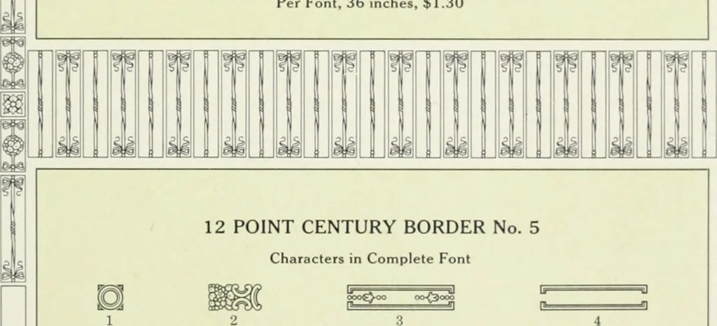 An illustration from American specimen book of type styles : complete catalogue of printing machinery and printing supplies, 1912, 1912, leaf 1070