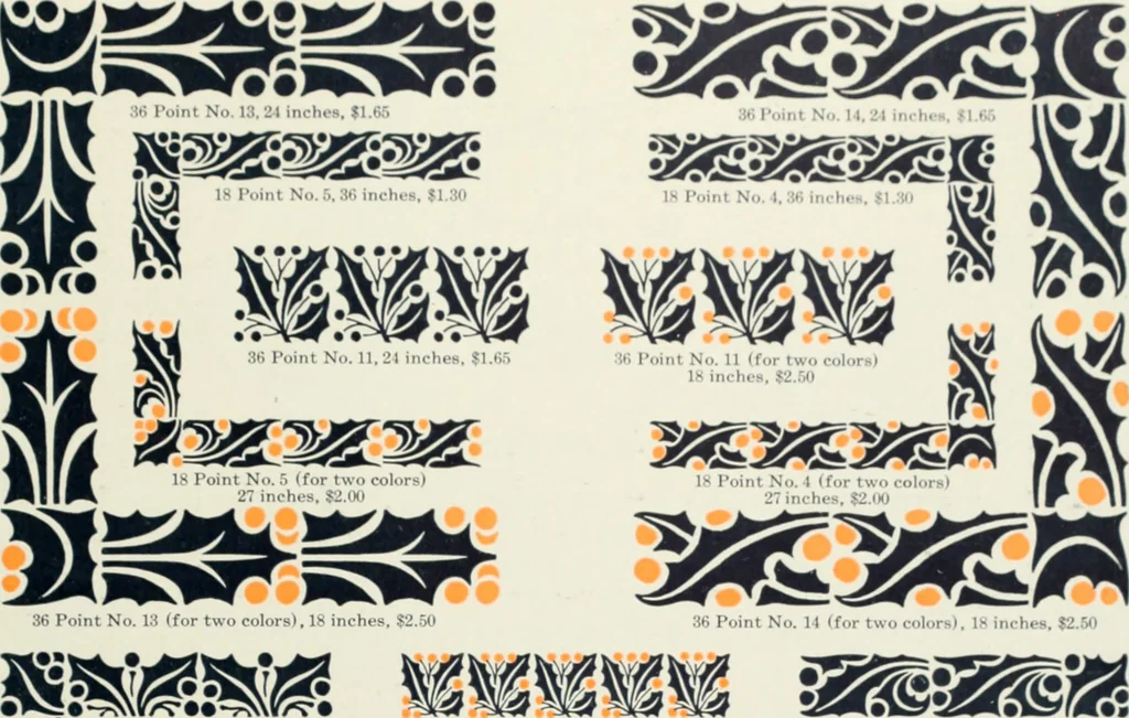 An illustration from American specimen book of type styles : complete catalogue of printing machinery and printing supplies, 1912, 1912, leaf 1084