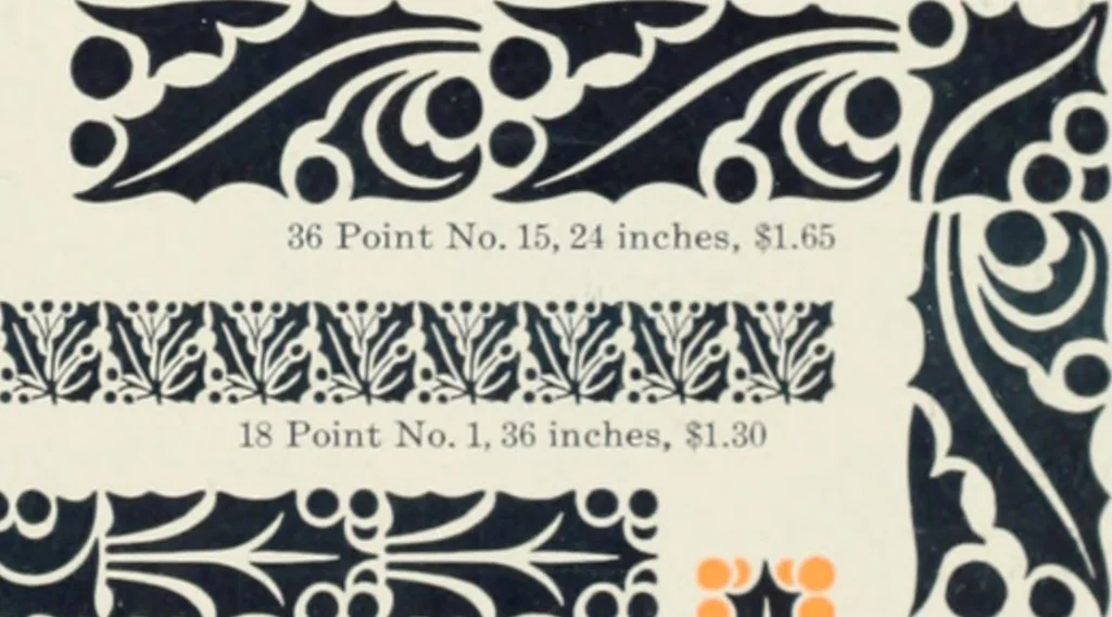 An illustration from American specimen book of type styles : complete catalogue of printing machinery and printing supplies, 1912, 1912, leaf 1084
