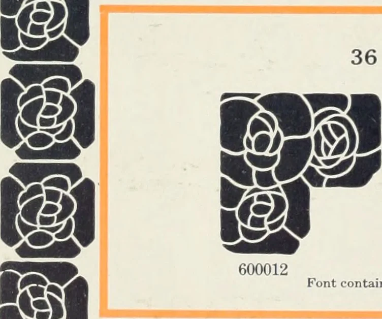 An illustration from American specimen book of type styles : complete catalogue of printing machinery and printing supplies, 1912, 1912, leaf 1087