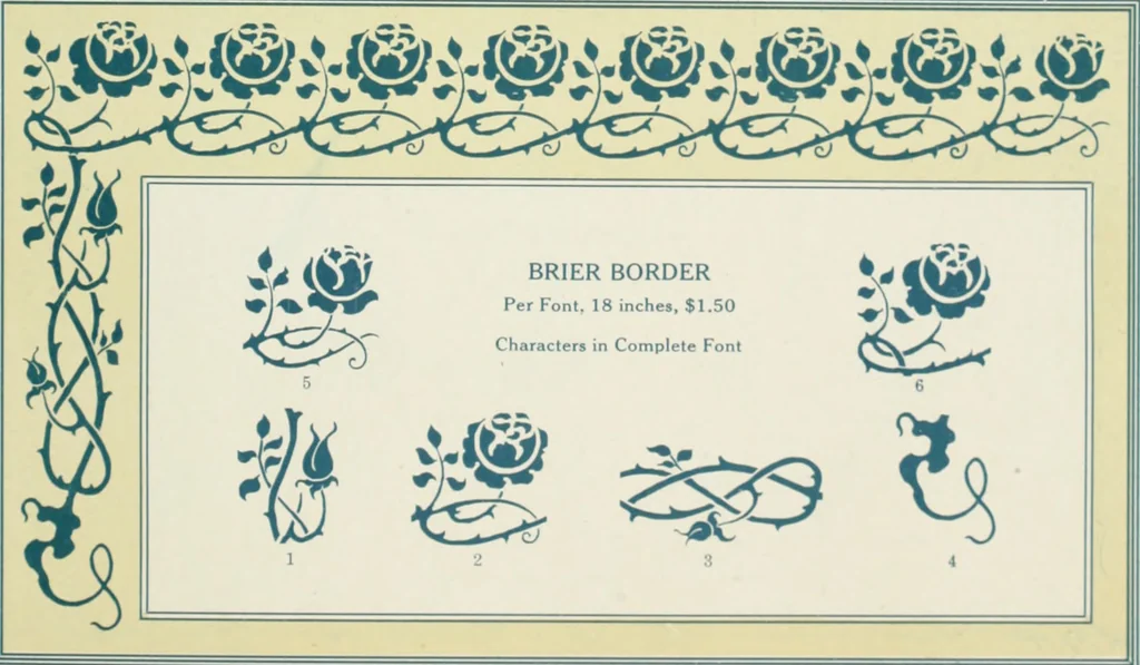 An illustration from American specimen book of type styles : complete catalogue of printing machinery and printing supplies, 1912, 1912, leaf 1102