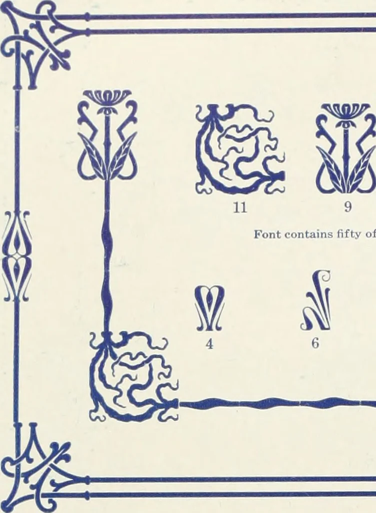 An illustration from American specimen book of type styles : complete catalogue of printing machinery and printing supplies, 1912, 1912, leaf 1103