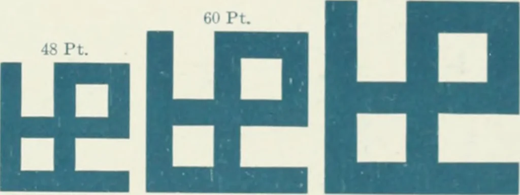 An illustration from American specimen book of type styles : complete catalogue of printing machinery and printing supplies, 1912, 1912, leaf 1114