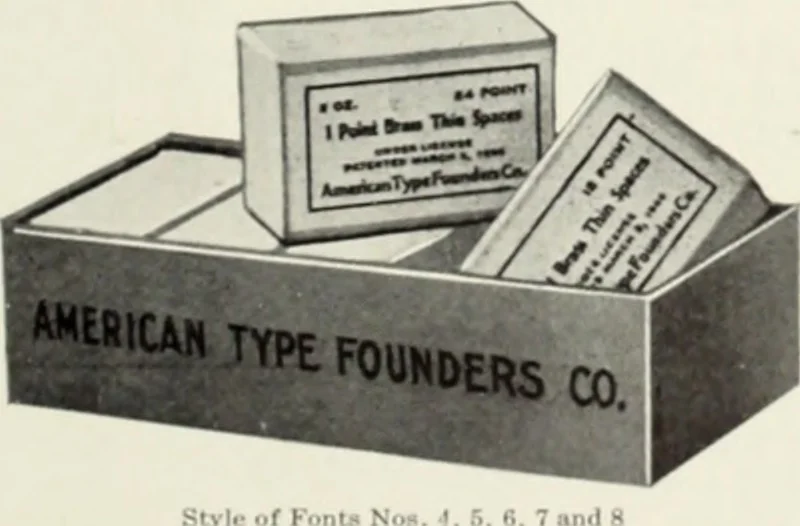 An illustration from American specimen book of type styles : complete catalogue of printing machinery and printing supplies, 1912, 1912, leaf 1152