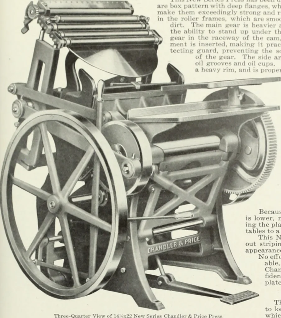 An illustration from American specimen book of type styles : complete catalogue of printing machinery and printing supplies, 1912, 1912, leaf 1182