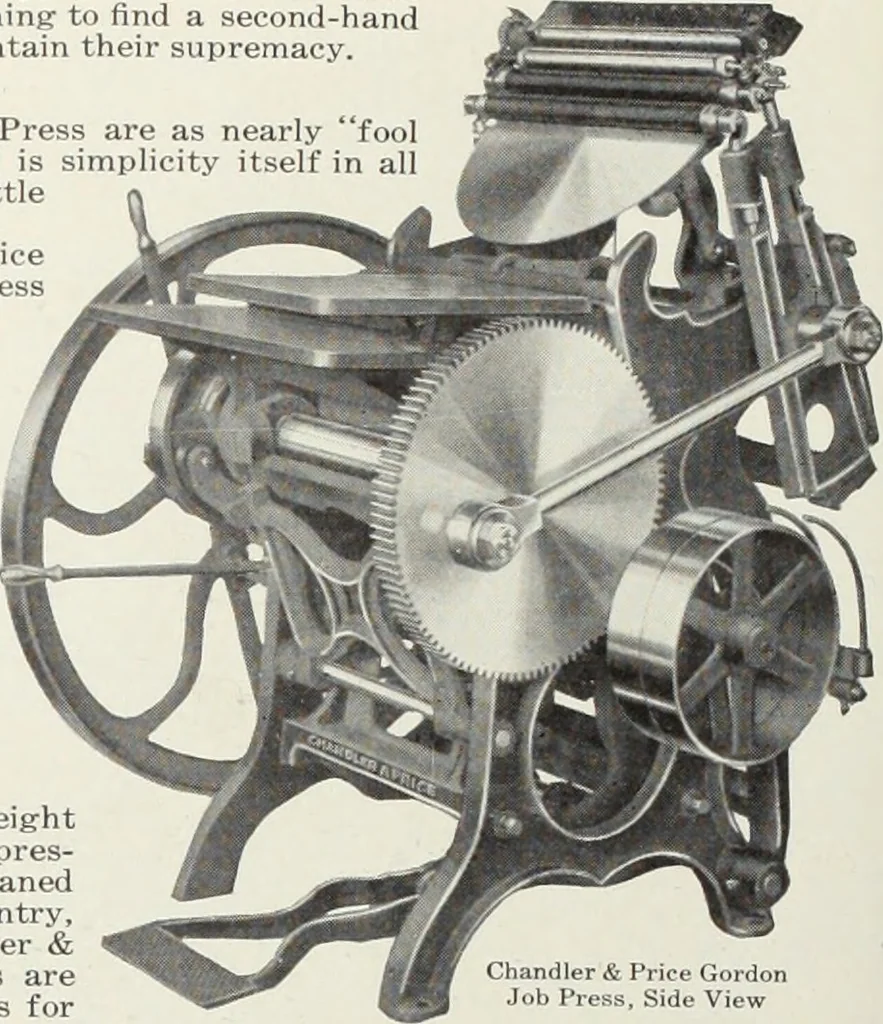 An illustration from American specimen book of type styles : complete catalogue of printing machinery and printing supplies, 1912, 1912, leaf 1183