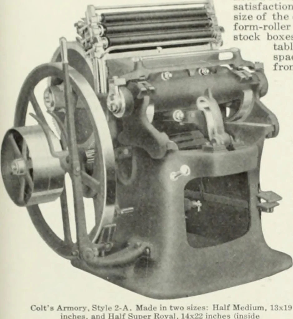 An illustration from American specimen book of type styles : complete catalogue of printing machinery and printing supplies, 1912, 1912, leaf 1186