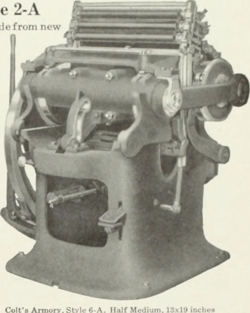 An illustration from American specimen book of type styles : complete catalogue of printing machinery and printing supplies, 1912, 1912, leaf 1186