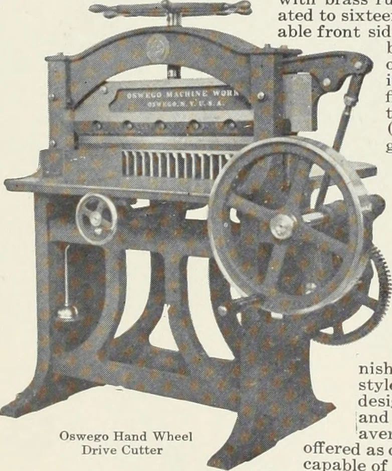 An illustration from American specimen book of type styles : complete catalogue of printing machinery and printing supplies, 1912, 1912, leaf 1189