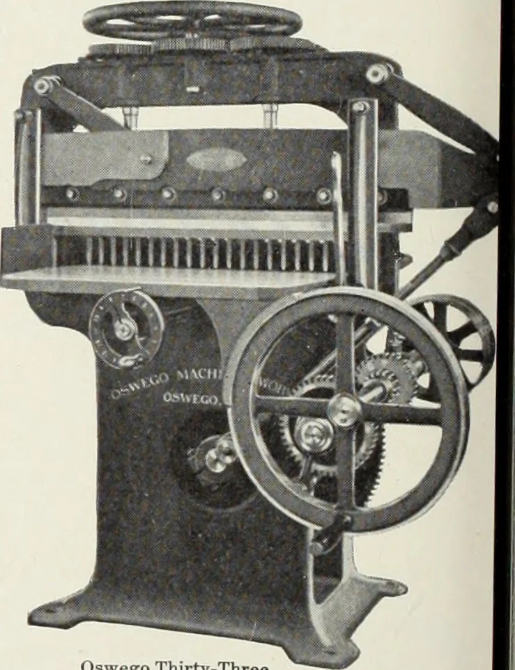 An illustration from American specimen book of type styles : complete catalogue of printing machinery and printing supplies, 1912, 1912, leaf 1189