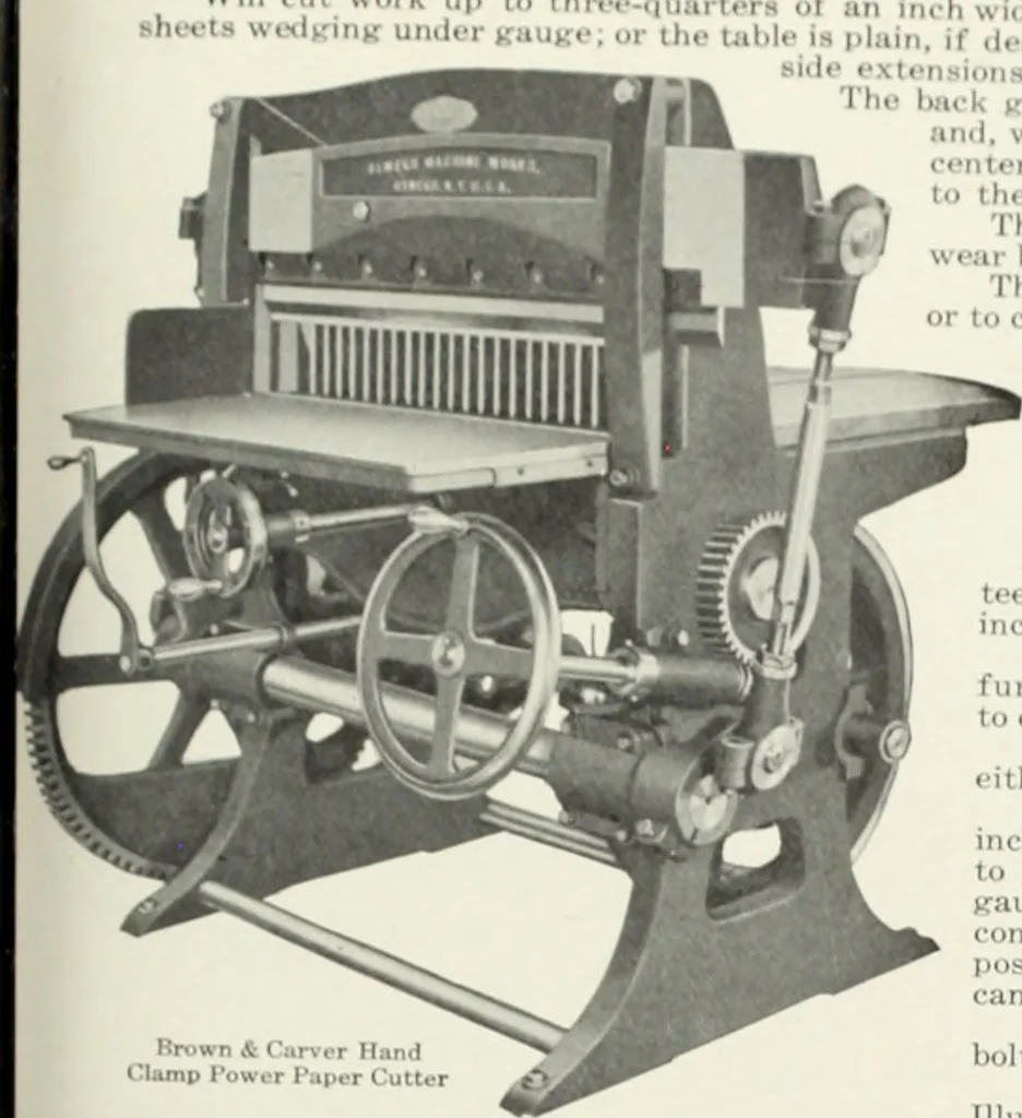 An illustration from American specimen book of type styles : complete catalogue of printing machinery and printing supplies, 1912, 1912, leaf 1190