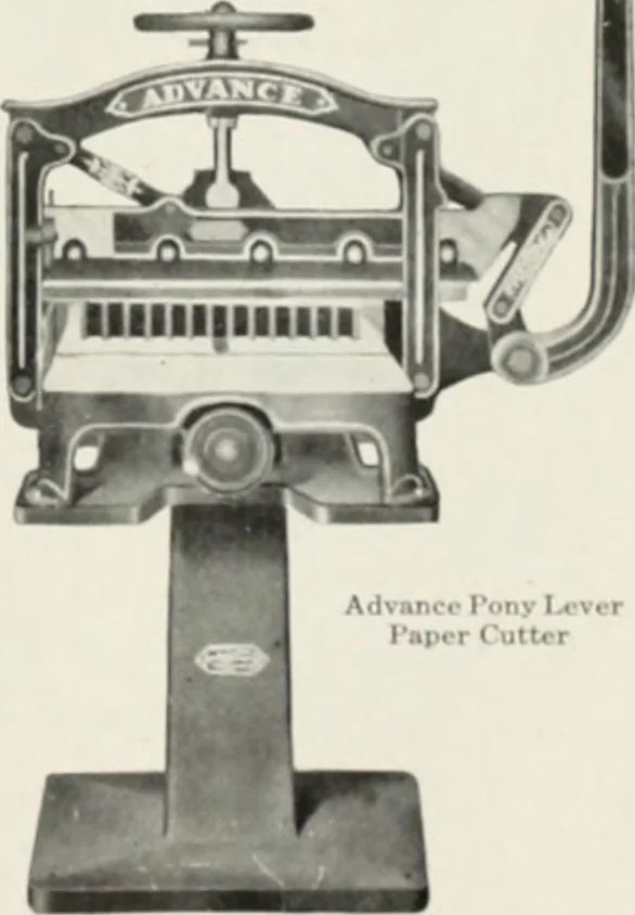 An illustration from American specimen book of type styles : complete catalogue of printing machinery and printing supplies, 1912, 1912, leaf 1192