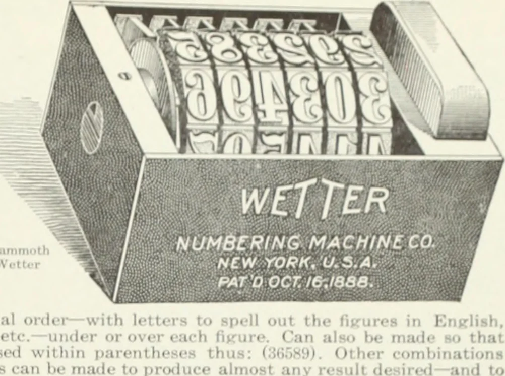 An illustration from American specimen book of type styles : complete catalogue of printing machinery and printing supplies, 1912, 1912, leaf 1218