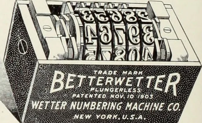 An illustration from American specimen book of type styles : complete catalogue of printing machinery and printing supplies, 1912, 1912, leaf 1219