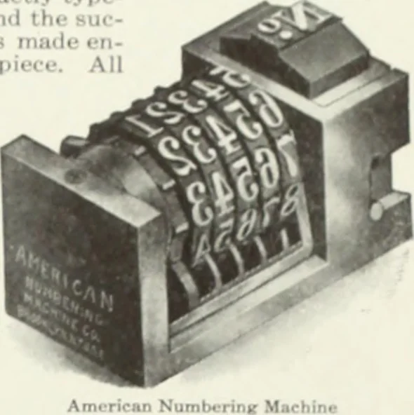 An illustration from American specimen book of type styles : complete catalogue of printing machinery and printing supplies, 1912, 1912, leaf 1220