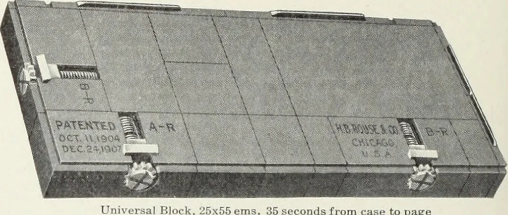 An illustration from American specimen book of type styles : complete catalogue of printing machinery and printing supplies, 1912, 1912, leaf 1221