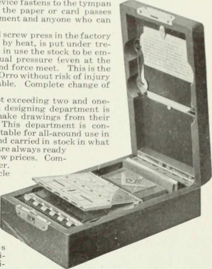 An illustration from American specimen book of type styles : complete catalogue of printing machinery and printing supplies, 1912, 1912, leaf 1230