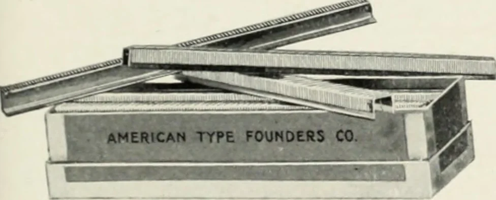 An illustration from American specimen book of type styles : complete catalogue of printing machinery and printing supplies, 1912, 1912, leaf 1252