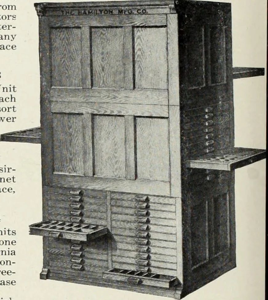 An illustration from American specimen book of type styles : complete catalogue of printing machinery and printing supplies, 1912, 1912, leaf 1263