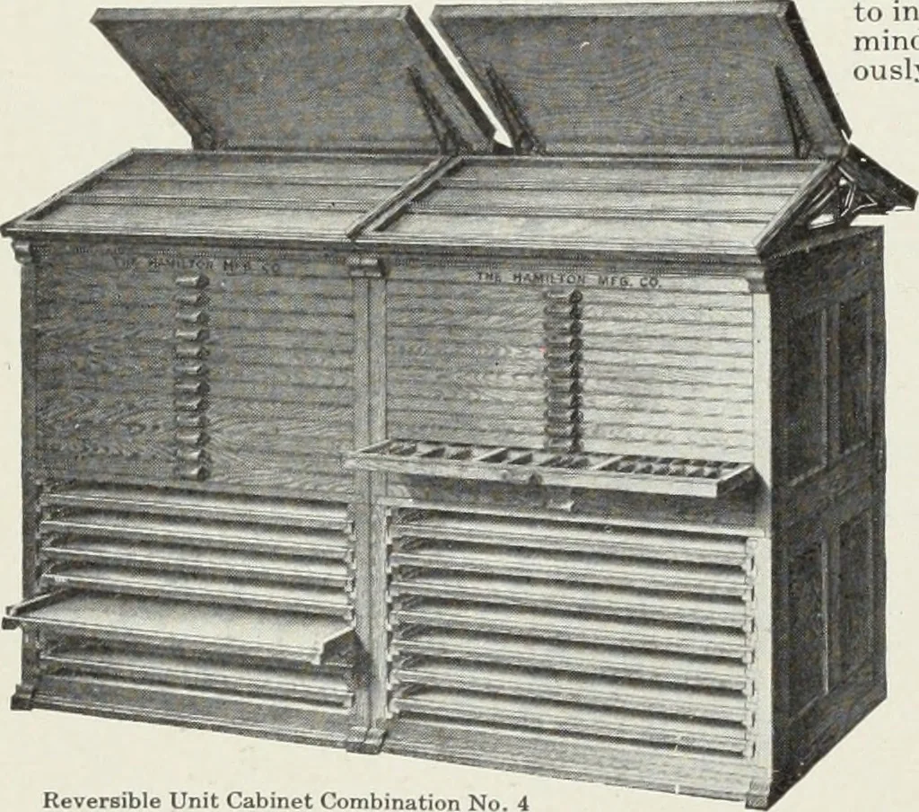 An illustration from American specimen book of type styles : complete catalogue of printing machinery and printing supplies, 1912, 1912, leaf 1263
