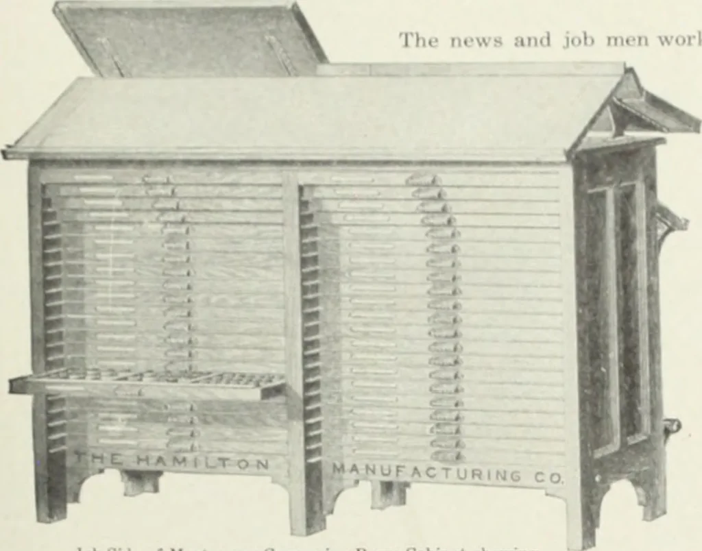 An illustration from American specimen book of type styles : complete catalogue of printing machinery and printing supplies, 1912, 1912, leaf 1266