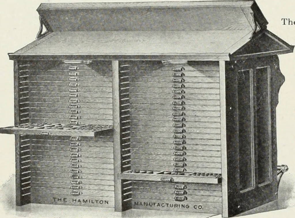 An illustration from American specimen book of type styles : complete catalogue of printing machinery and printing supplies, 1912, 1912, leaf 1267